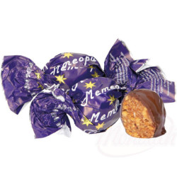 Erdnuss-Krokant "Meteorit" in kakaohaltiger Fettglasur
