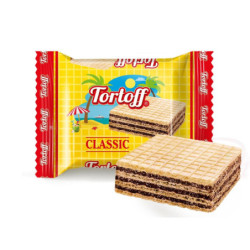 Tortoff Classic Waffelschnitte mit Kakaocremefüllung (80%)