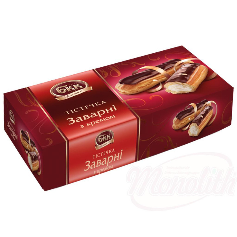 Пирожные заварные с кремом