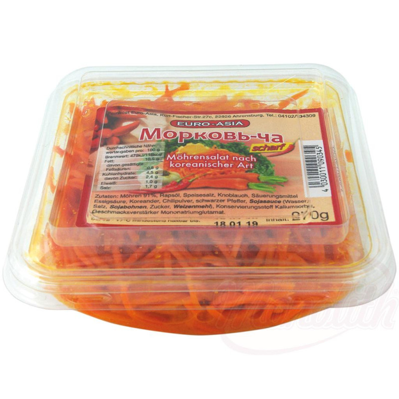 Möhrensalat nach koreanischer Art scharf