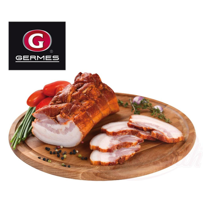 Schweinebauch "Korejka na dymu" gepökelt und geräuchert