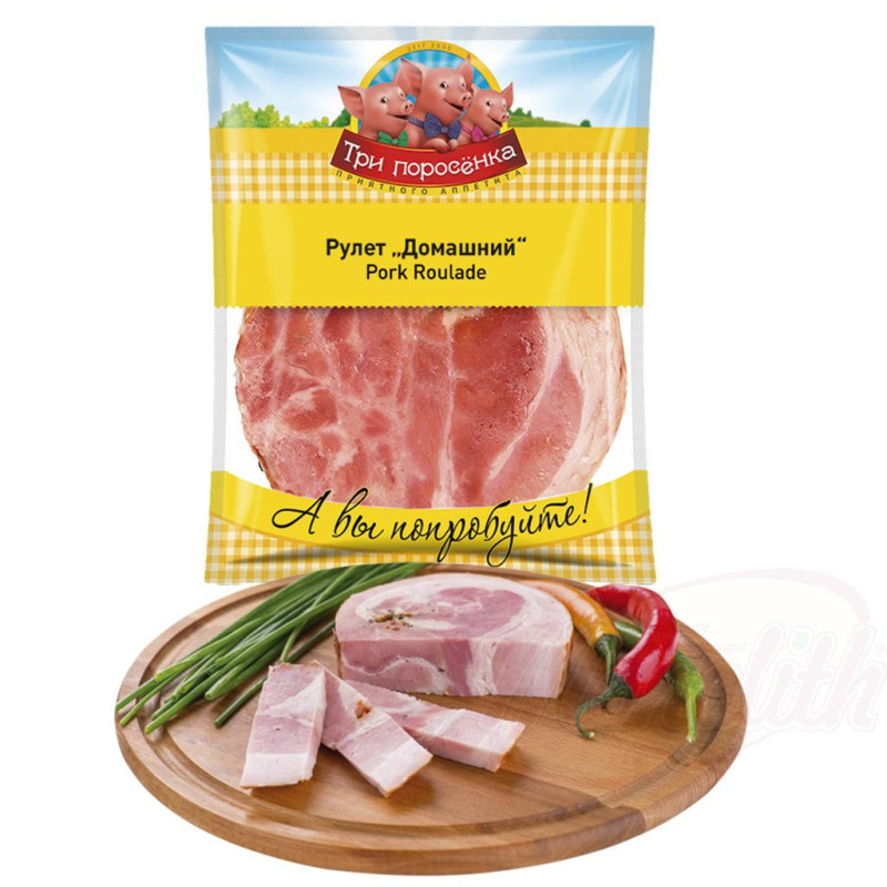 Schweinebauchrolle "Rulet Domaschnij", gepökelt und gekocht
