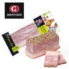 Gekochter Schweinebauch "Grudinka s tschesnokom Osobaja" mit Knoblauch, gepökelt
