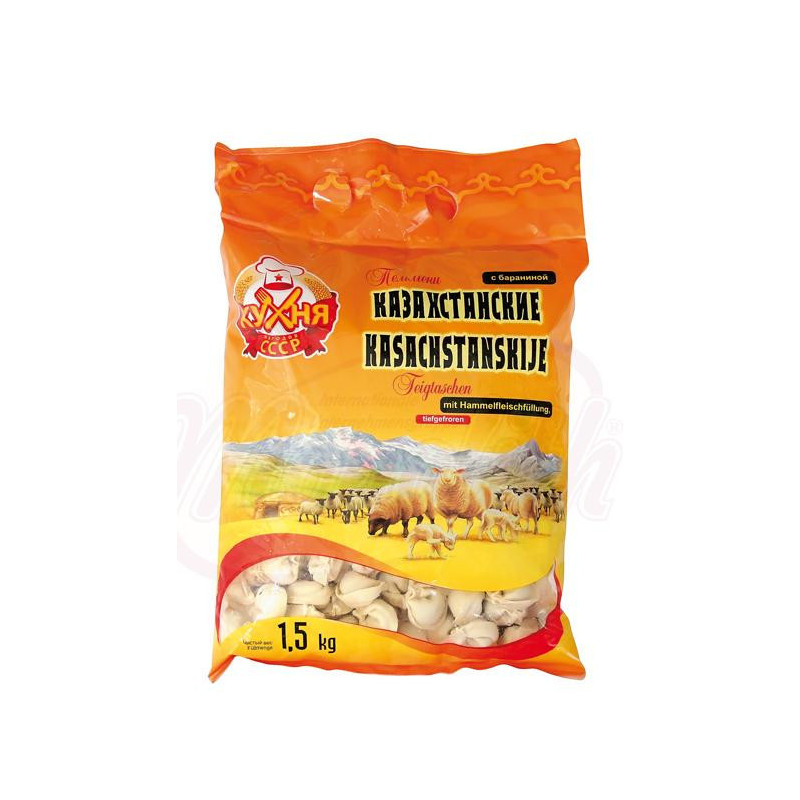 Teigtaschen "Pelmeni Kazahstanskie" mit Hammelfleischfüllung
