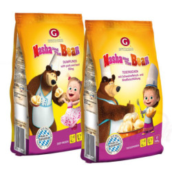 Teigtaschen mit Schweinefleisch- und Rindfleischfüllung "Masha and The Bear" - "Pelmeschki Maljutki"