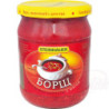 Rote-Bete-Suppe "Borschtsch" mit Weißkohl und Fleischwaren