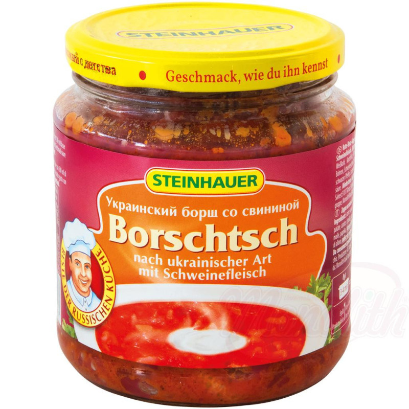 Borschtsch nach ukrainischer Art mit Schweinefleisch