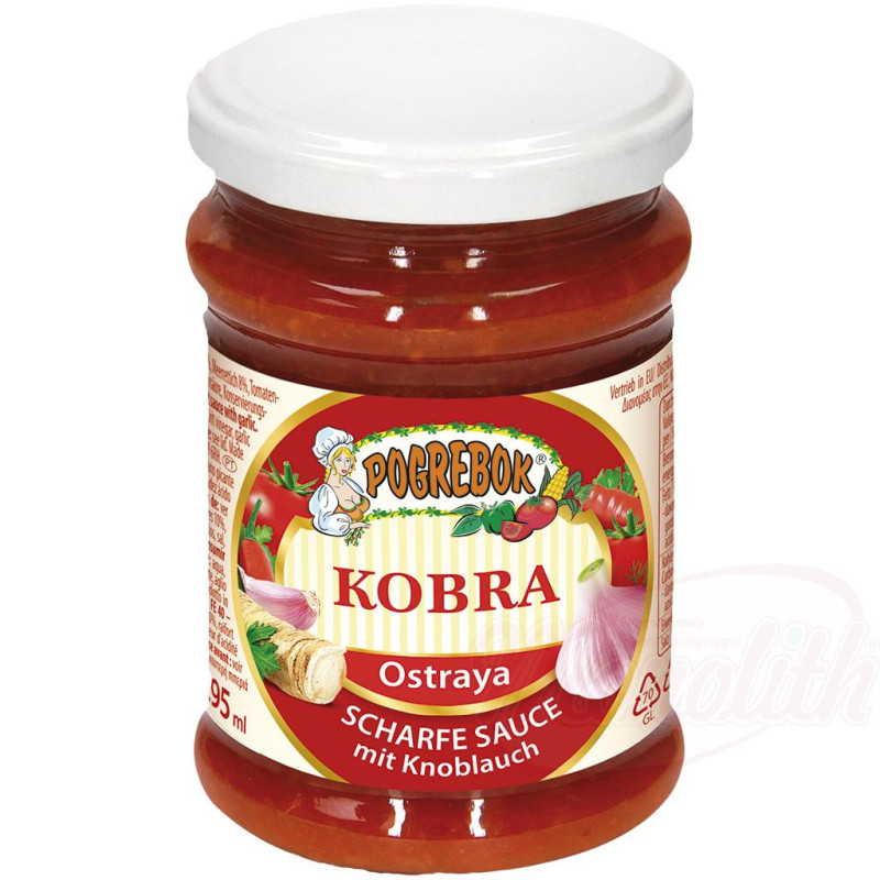 POGREBOK Scharfe Sauce mit Knoblauch "Kobra"