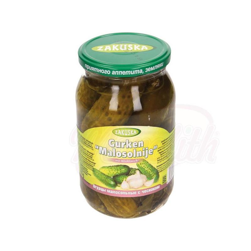Eingelegte Gurken "Malosolnije" mit Knoblauch