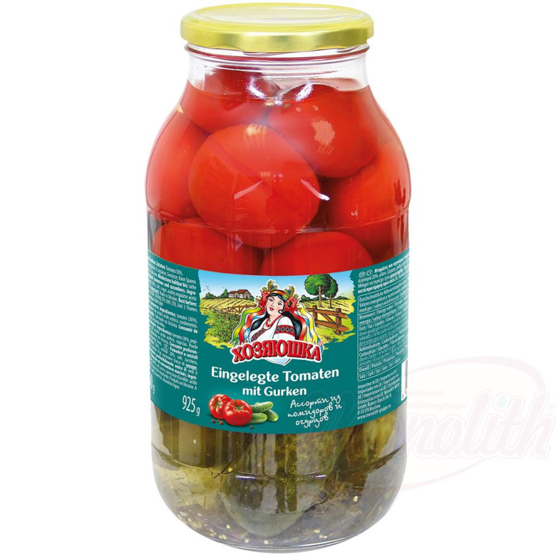 Томаты и огурцы маринованные