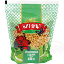 Erbsen halbiert
