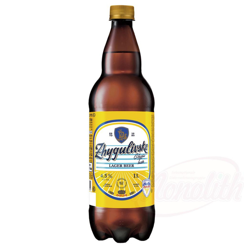 Bier "Zhygulivske" hell, pasteurisiert, 4,5% vol