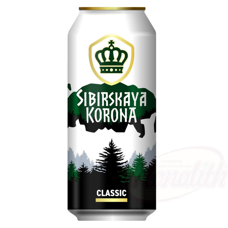 Пиво светлое "Сибирская Корона" классическое, 5,3% алк