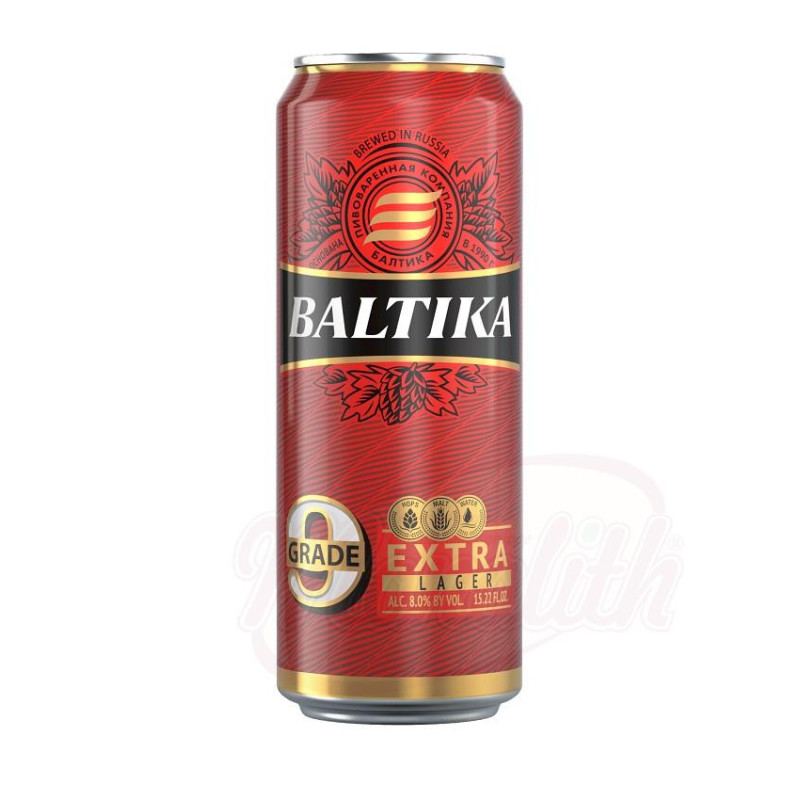 Пиво Светлое крепкое "Балтика Nr.9", 8% алк