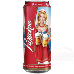 Светлое пиво "Rizhskoye Firmennoye", 4,5% алк