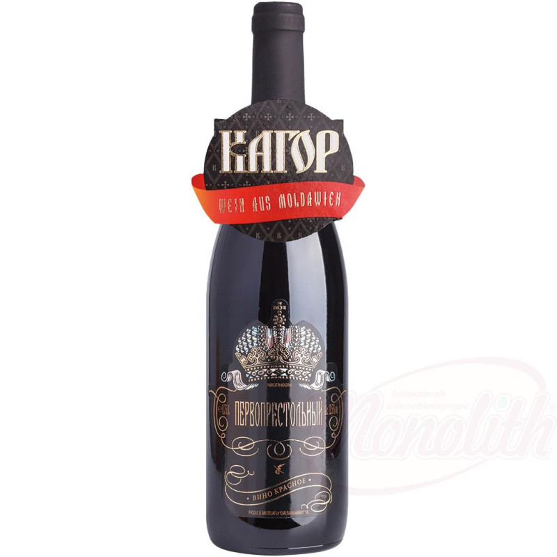 Kagor Pervoprestolniy красное полусладкое вино из Молдавии, 13% алк
