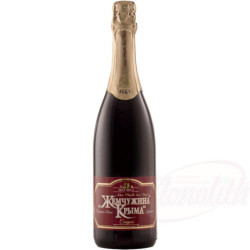 Красное игристое Вино "Жемчужина Крыма", сладкое 12,5% алк