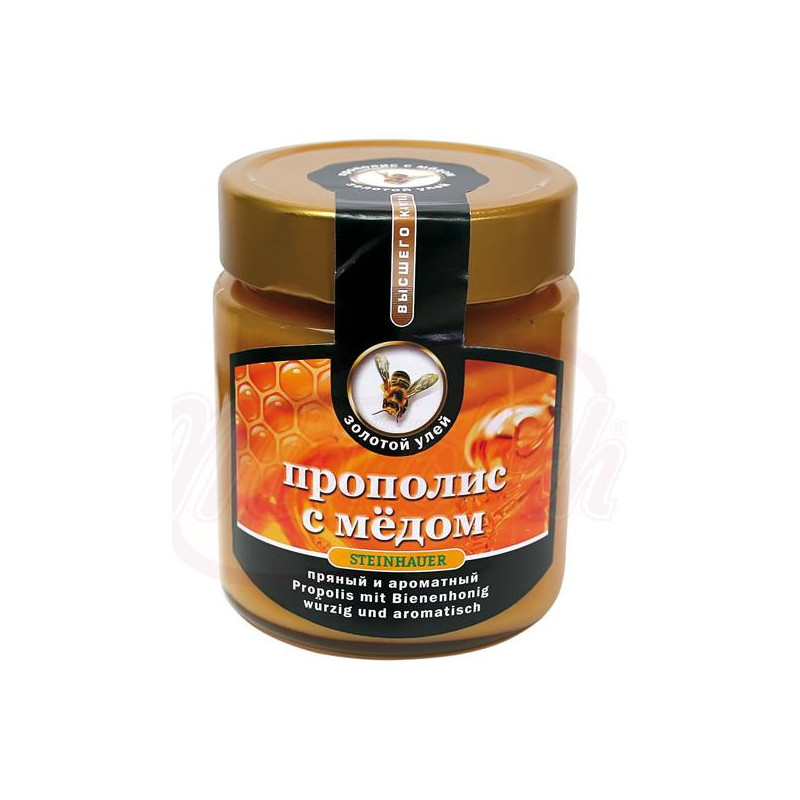 Propolis mit Bienenhonig würzig und aromatisch
