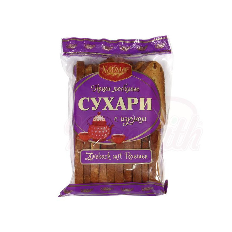 Zwieback mit Rosinen