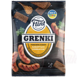 Flint - Snack aus Roggenmischbrot mit Würstchen-Geschmack nach bayerischer Art