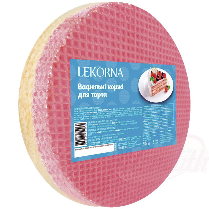 Mischung von Waffelblättern "Natur / Rose"