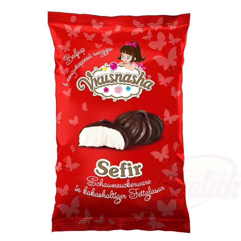Schaumzuckerware "Sefir" in kakaohaltiger Fettglasur