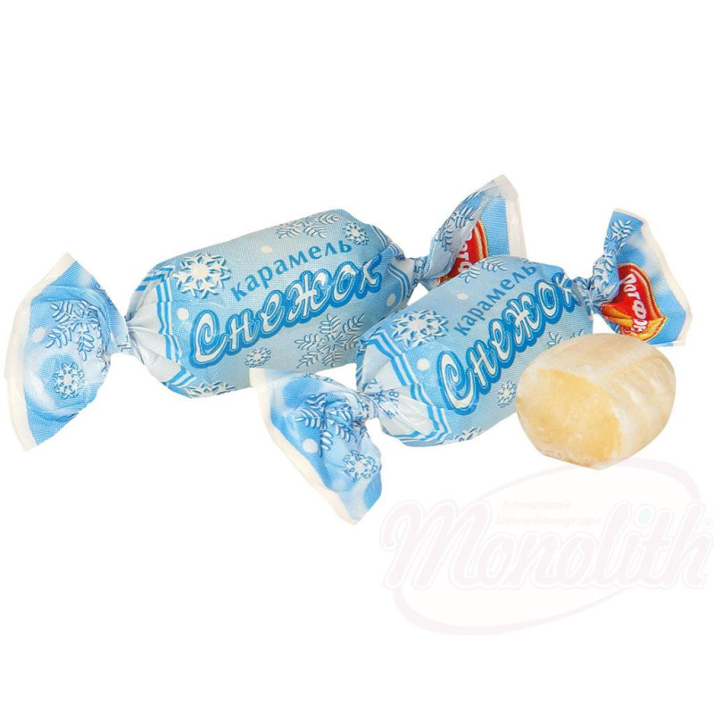 Hartkaramelle "Sneschok" mit Zitronengeschmack